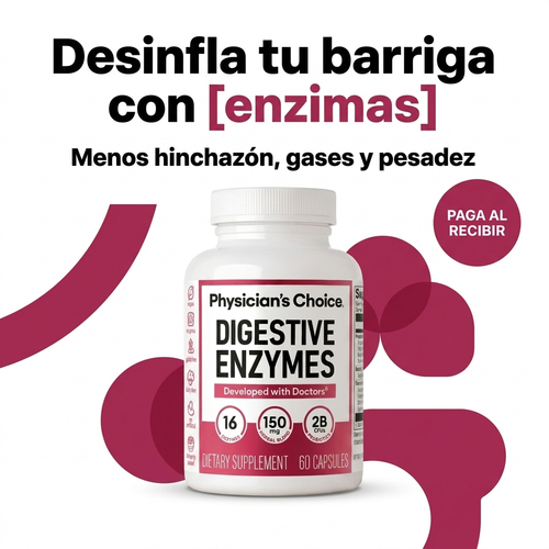 Desinfla tu barriga con enzimas